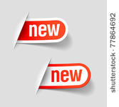 new labels. vector.