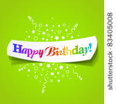 happy birthday greetings....