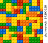 plastic construction blocks....