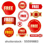 free labels set   vector