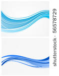 blue waves vector background