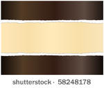 ripped paper golden background
