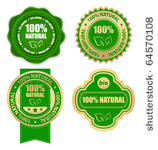 natural bio design elements set