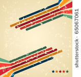 retro double arrows background