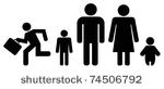 family black icon set