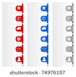 web menu design elements  ...