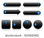 buttons for web  black with...