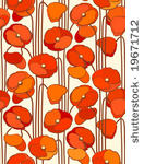 poppies. seamless background.