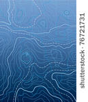 vector abstract blue map with...
