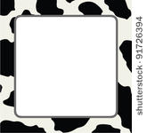vector frame with abstract cow...