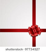 vector gift red ribbon with bow