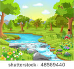 water spring in the forest