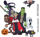classic halloween creatures....