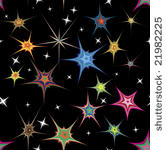 stars seamless pattern.