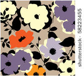 art vintage floral background
