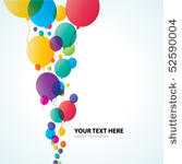 colorful balloons abstract...