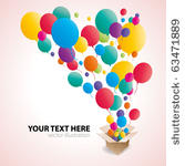 colorful balloon abstract...