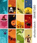 halloween card set