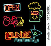 neon signs   vector collection