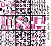 collection of mod seamless...