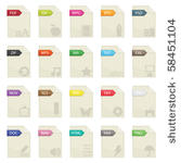 document file extensions with...