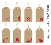 collection of brown paper tags...