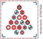 seasonal christmas card with...