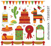 mexican party items with pinata ...