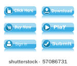 set of web button vectors on...