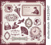 collection of vintage elements