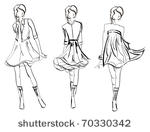 sketch. fashion girls