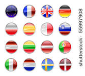 vector illustration of round...