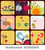 vector illustration of retro...