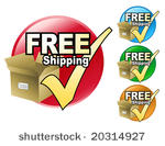 a free shipping icon in four...