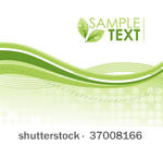 an green eco friendly wave ...