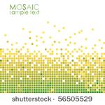 green mosaic vector