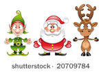 santa claus  elf  rudolph