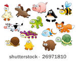 cartoon animals and pets