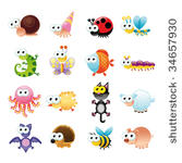 family of funny animals