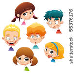 set of different character...