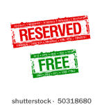 reserved and free rubber stamps ...