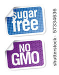 set of labels for sugar free...