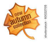 new autumn collection sticker