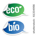 set of natural bio product...