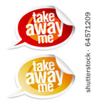 take away me stickers in form...