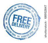 free delivery vector stamp.
