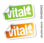 vital stickers set.