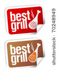 best grill food stickers set.