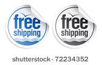 free shipping stickers set.