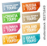 best tours stickers in form of  ...